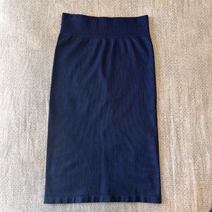 Balance Athletica Vitality Linear Midi Bodycon Skirt in Blue